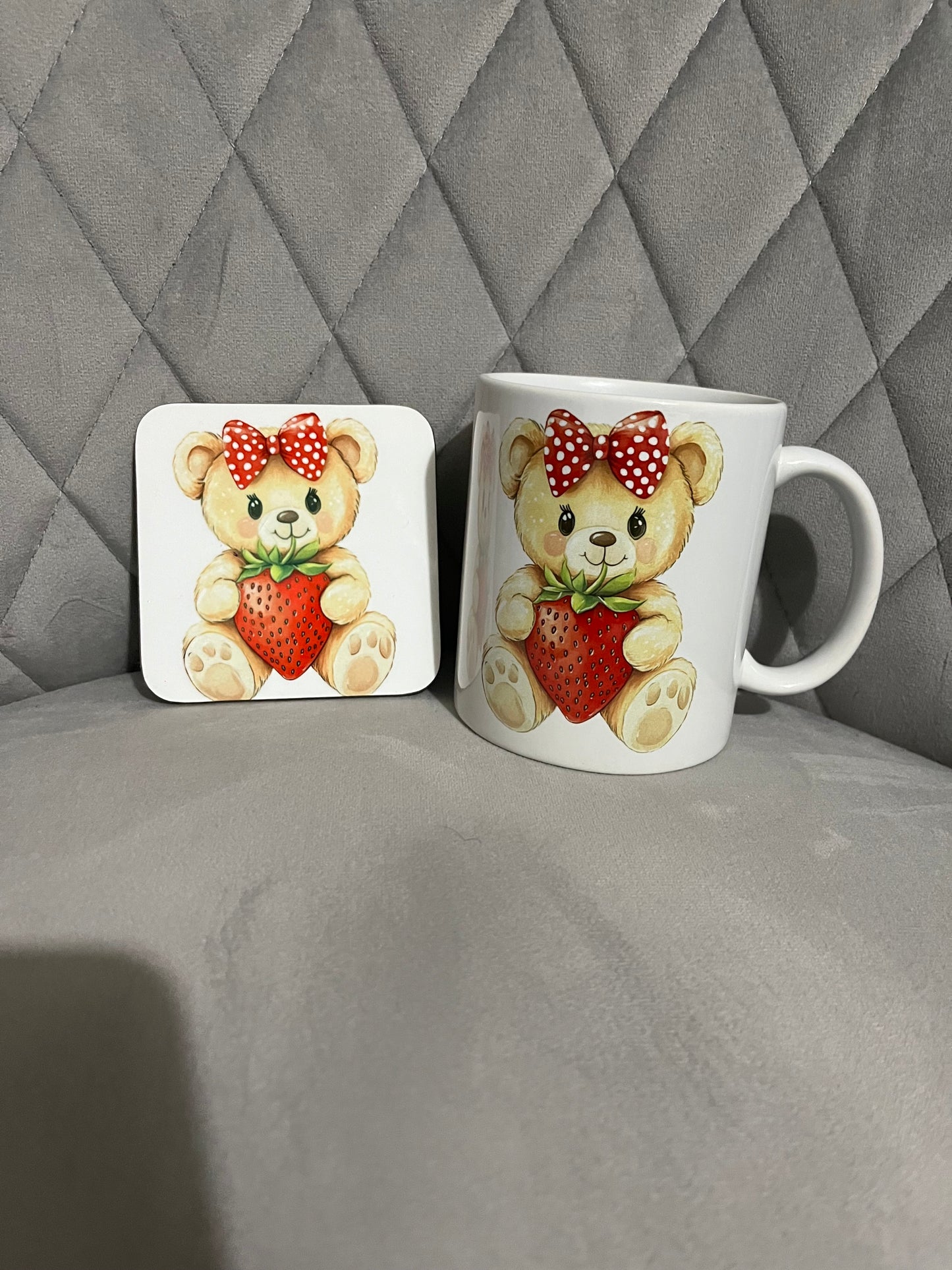 Ceramic Mug with Matching Coaster