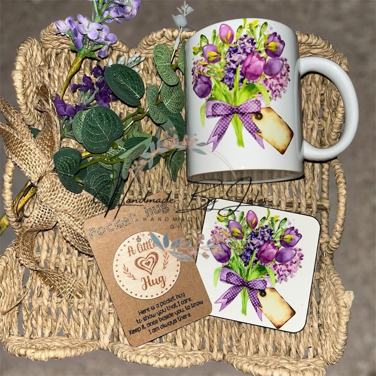 Mug Coaster and Pocket Hug