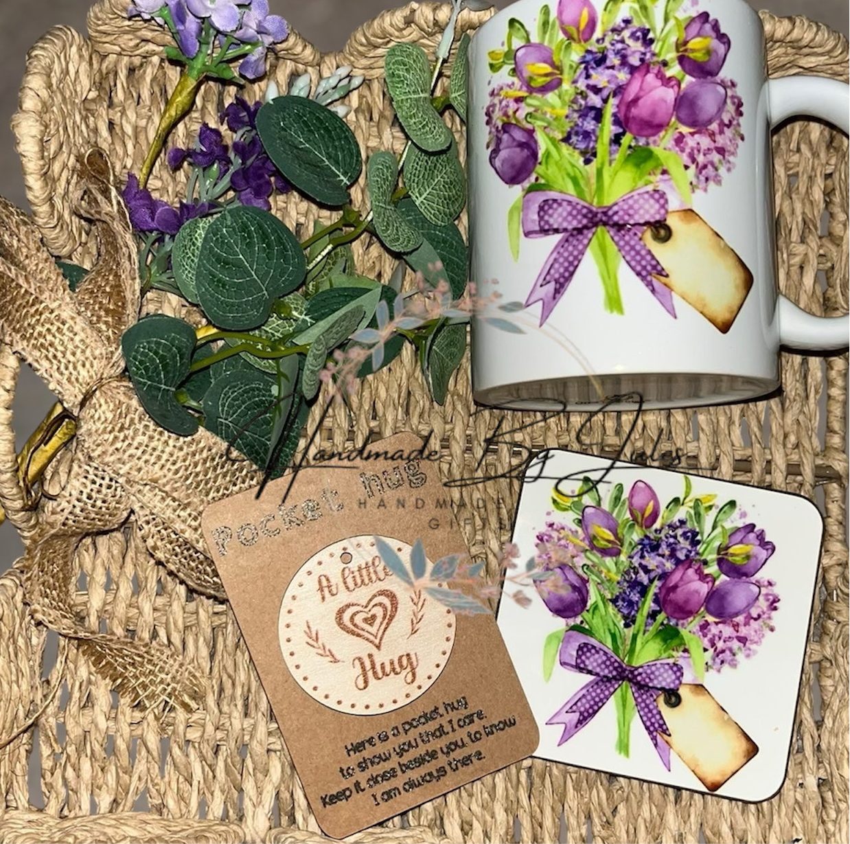 Mug Coaster and Pocket Hug