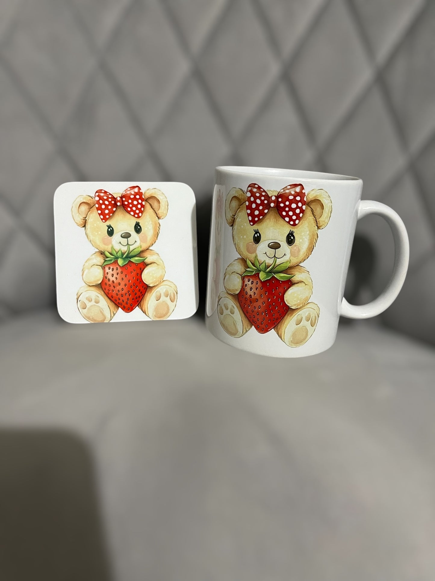 Ceramic Mug with Matching Coaster