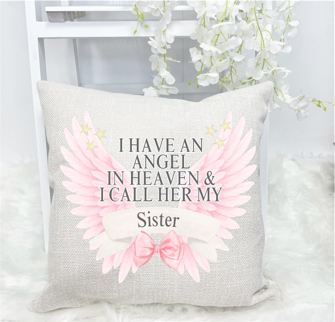 I HAVE AN ANGEL CUSHION