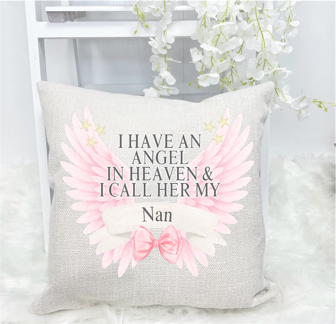 I HAVE AN ANGEL CUSHION