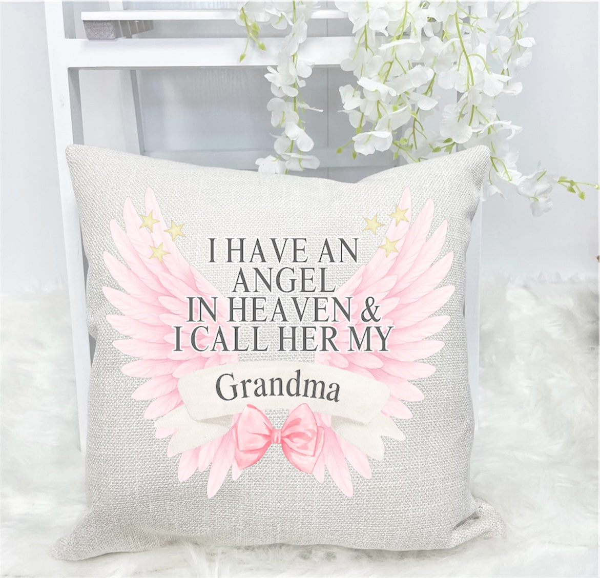 I HAVE AN ANGEL CUSHION