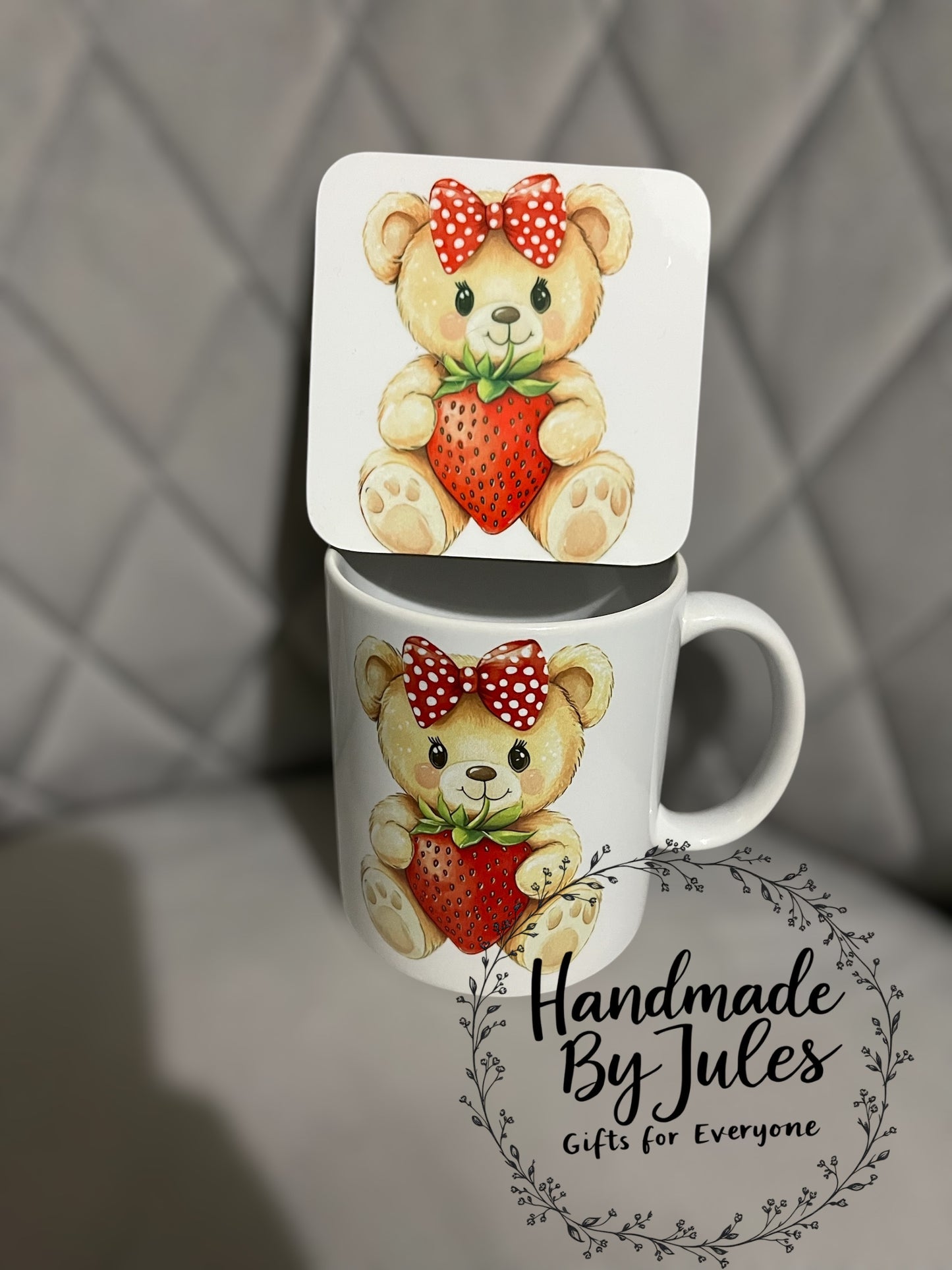 Ceramic Mug with Matching Coaster