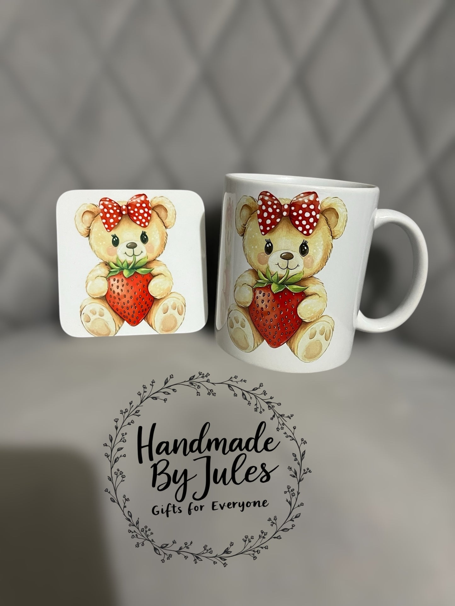 Ceramic Mug with Matching Coaster