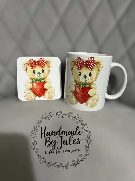Ceramic Mug with Matching Coaster
