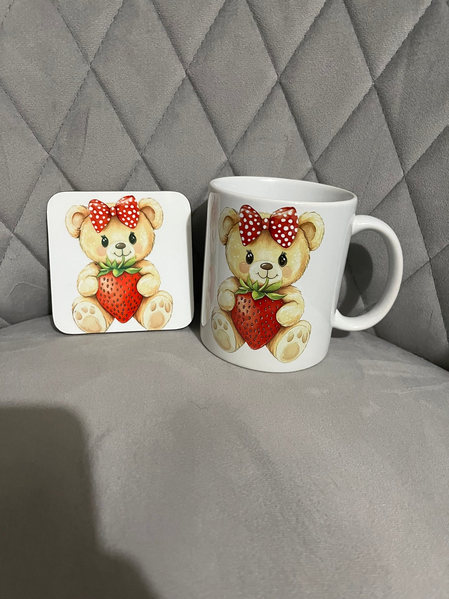 Ceramic Mug with Matching Coaster