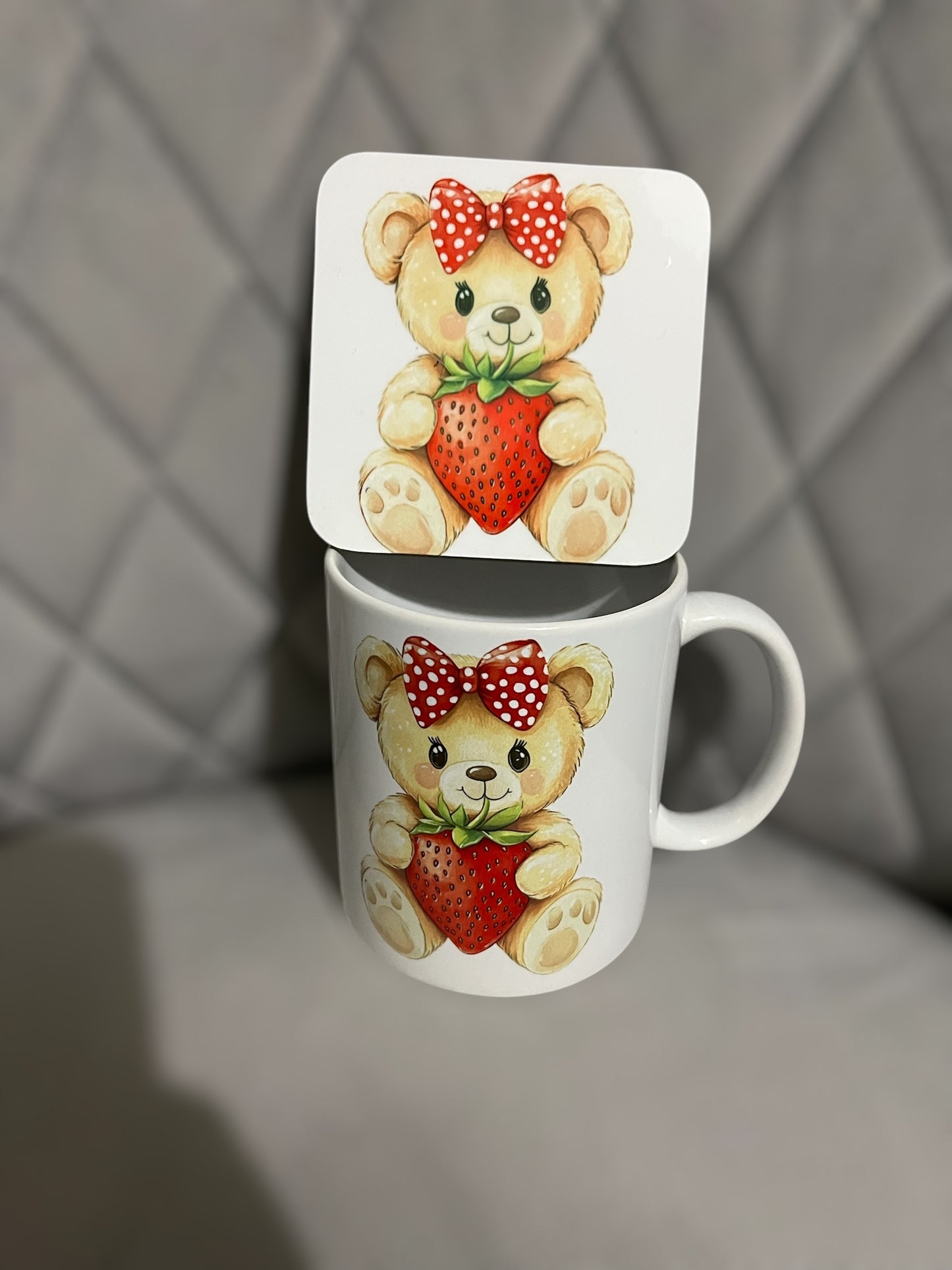 Ceramic Mug with Matching Coaster